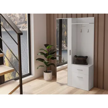 Šatní skříň Šatní skříň Mirjan Aloysi 97 x 195 x 30 cm bílá