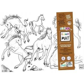 Obraz Průhledná voděodolná podložka Strigo od Funny Mat Horses