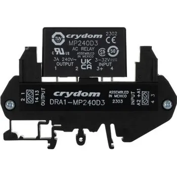 Relé Polovodičové relé 3 A rms Lišta DIN Průchod nulou 280 V