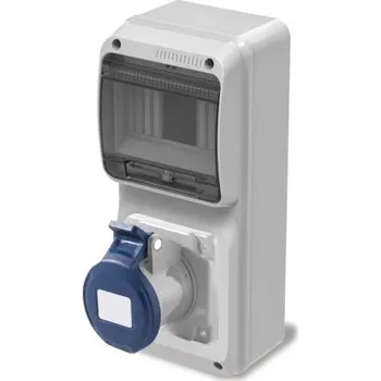 Elektrická zásuvka IP44 Single Unswitched RCD outlet 16A 2P