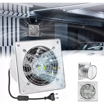 Domácí ventilátor VÝKONNÝ ODSÁVACÍ VENTILÁTOR 150mm DO KUCHYNĚ KOUPELNY SKLEPA GARÁŽE