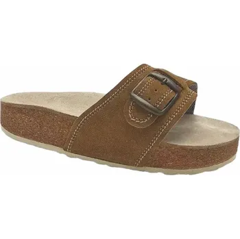 Dámská zdravotní obuv Korkové pantofle s vyměkčenou stélkou - sv.hnědé, vel. 36 - 42 vel. 38 - délka vnitřní stélky 25,2 cm