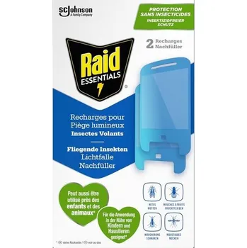 Hygienický ubrousek Náplň do světelné pasti Raid Essentials, zátka proti hmyzu s lepicí pastou proti létajícímu hmyzu,