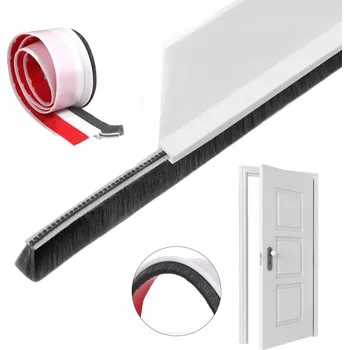Bezpečnostní kamera Listwa Uszczelniająca Ze Szczotką 100cm - Proti prachu, větru a chladu
