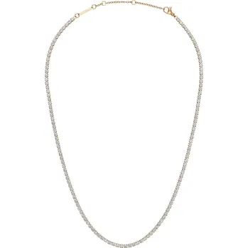 Náhrdelník Třpytivý bronzový náhrdelník s krystaly Classic Tennis DW00400390 Daniel Wellington