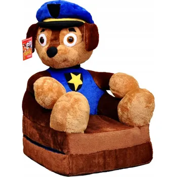 dětské křeslo MAXMAX Dětské plyšové rozkládací křesílko béžové