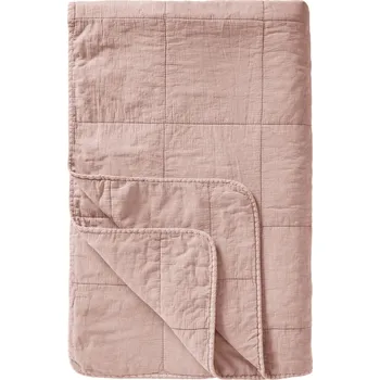 Přehoz na lůžko Ib Laursen Prošívaný přehoz Vintage Dusty Pink 130 × 180 cm