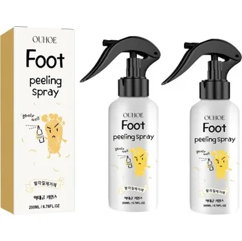 2 ks Exfoliační tekutý sprej na nohy 200 ml Korejská péče 72h hydratace Změkčení mozolů Bez alkoholu Jemná mlha