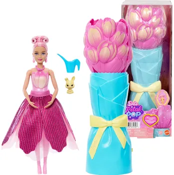 Panenka Barbie Petal Pop květinové překvapení růžový tulipán s doplňky