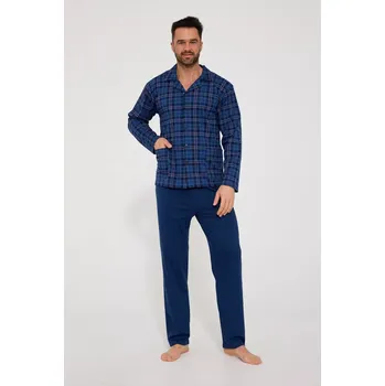 Pánské pyžamo PÁNSKÉ PYŽAMO DR 114 BIG W/26 granát 4XL