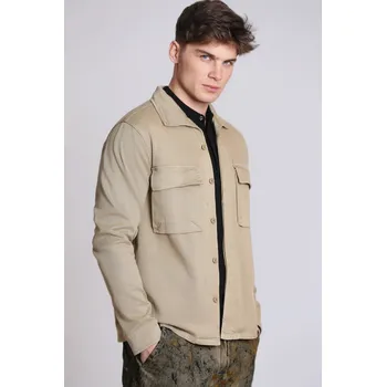 Pánská košile KOŠILE ASPESI CAMICIA CAPA BEIGE