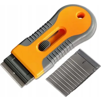 Autoškrabka ŠKRABKA NA OKNA ZASOUVACÍ SADA + 10 ČEPELÍ