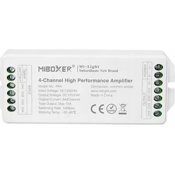 Příslušenství pro LED osvětlení Zesilovač pro LED pásky 4-kanálový MIBOXER PA4