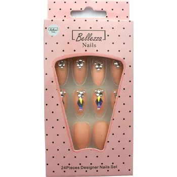 umělá květina UMĚLÉ ZDOBENÉ NEHTY - 24 ks - ZZ34