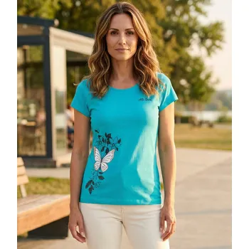 Dámské tričko Dámské triko ALTISPORT CARRYOVER ALW137122 TYRKYSOVÁ S