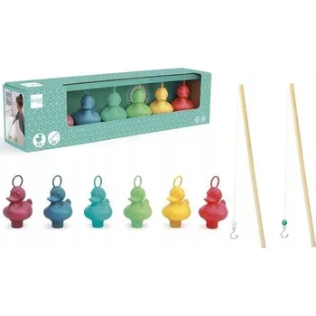 Dřevěná hračka LOVÍME KAČENKY dovednostní hra Udice SCRATCH