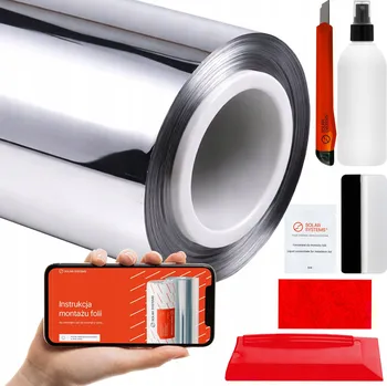 Zrcadlo Opalovací Fólie Benátské Zrcadlo Termoizolační Okno 3v1 100x600