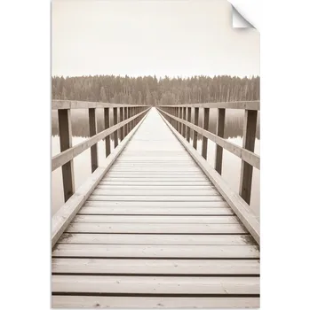 Obraz Samolepka na stěnu, Molo jezero krajina příroda 100x150