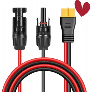 IP kamera KABEL SOLARNY DLA SOLÁRNÍ GENERÁTORY ADAPTÉR XT60 1,5M 12AWG IP67
