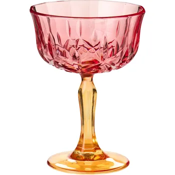 Sklenice Ib Laursen Sklenice na víno Multi Colours 165 ml růžovo-oranžová