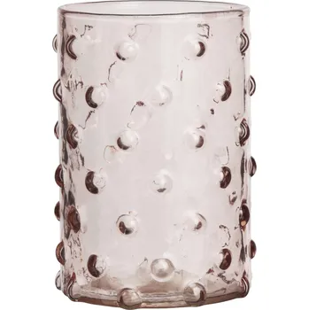 Sklenice MADAM STOLTZ Sklenice Dotted Light Peach 250 ml