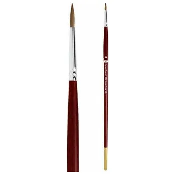 Umělecký štětec Přírodní štětec kuna 114 kulatý – velikost 4