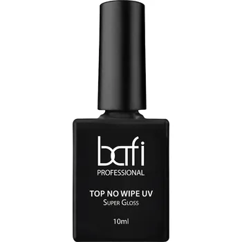 Přípravek na nehty BAFI Top No Wipe Super gloss UV, 10 ml