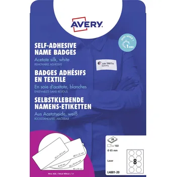 Kotouček do pokladny a tiskárny štítků Avery-Zweckform L4881-20 štítek se jménem Kennzeichnungsetiketten (š x v) 65 mm x 65 mm 160 ks