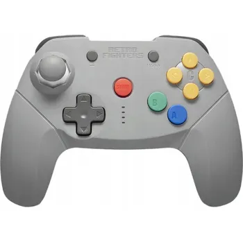 Gamepad Bezdrátový ovladač Retro Fighters šedý Bluetooth dobíjecí