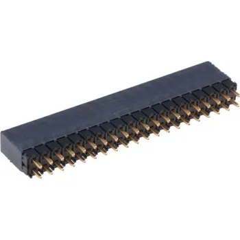 Elektrický konektor Patice PCB, řada: ESQ, rozteč: 2.54mm Deska-Deska, počet kontaktů: 40, počet řad: 2, Průchozí otvor Samtec