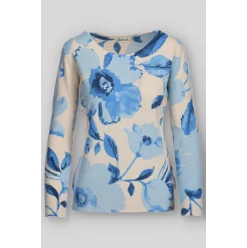 Dámský svetr Svetřík úpletový Damod DR85067 barva: béžová, velikost: M/L