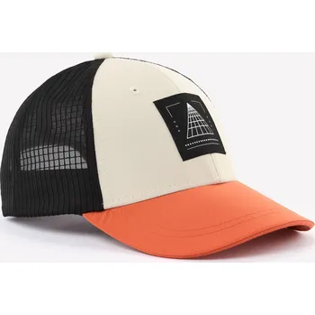 Kšiltovka QUECHUA Dětská turistická kšiltovka 7–15 let MH100 Trucker BÉŽOVÁ|KAŠTANOVÁ|ORANŽOVÁ|ČERNÁ