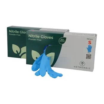 Vyšetřovací rukavice Vyšetřovací nitrilové rukavice, bez pudru, ultra-grip, modré, 100 kusů velikost S, 100 kusů