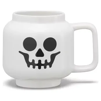 lego keramický hrnek 530 ml – hlava minifigurky kostlivec