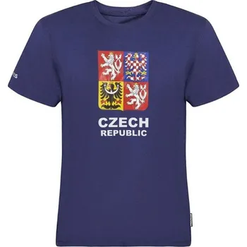 Pánské oblečení Pánské bambusové triko pro fanoušky PROGRESS CZ TSHIRT MAN XL Tmavě modrá, Mix, Bílá