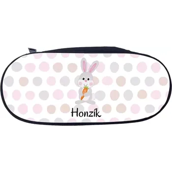 Penál Pouzdro pro děti - Králíček, vlastní jméno - černá