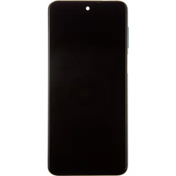 Displej s rámem pro Xiaomi Redmi Note 9 Pro Green (Service Pack - originální díl)