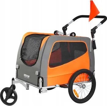 vozík za kolo VEVOR TCTCLYSCWZXCMJR9ZV0 šedý/oranžový