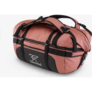 Sportovní taška SIMOND Turistická taška Duffel 500 Extend 40–60 l 40 LITRŮ KAŠTANOVÁ|VÍNOVÁ|ČERNÁ