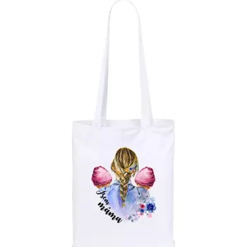 Látková taška Jsem máma - dvě holčičky