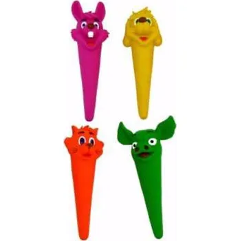 Hračka pro psa Mrkev s obličejem plný latex 20 cm