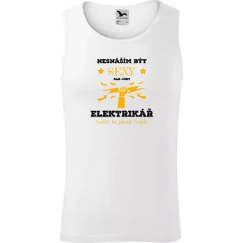 Pánské tílko Pánské tílko Nesnáším být sexy, ale jsem elektrikář