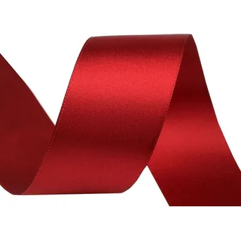 Atlasová stuha oboulící šíře 40 mm, barva 646 granátová