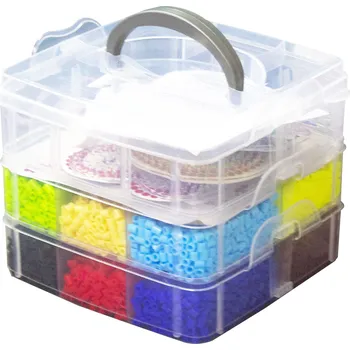 Dětské navlékací korálky Aga4Kids Sada zažehlovacích korálků 9000 ks + příslušenství