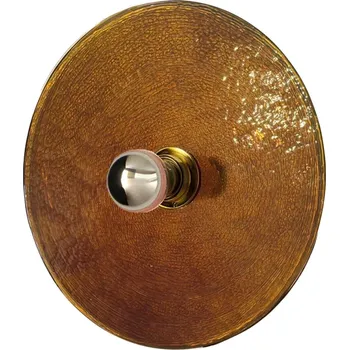 Nástěnné svítidlo Aromas Nold E27 nástěnné skleněné svítidlo Hnědá / Zlatá