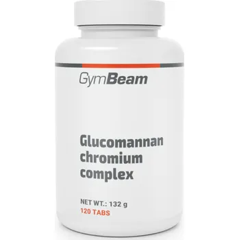 Spalovač tuku Glukomanan a chrom komplex - GymBeam Tablety: 120 tab.