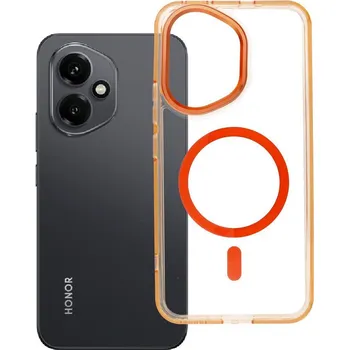 Náhradní kryt pro mobilní telefon Kryt Kryt Frame Clear Hybrid Mag Cover s MagSafe Honor 400 Hermes Orange
