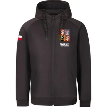 Pánská mikina Pánská mikina pro fanoušky PROGRESS CZ HOODY ZIP MAN XL Tmavě šedá, Mix