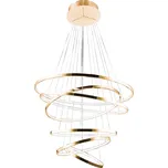 Azzardo Wheel závěsné svítidlo LED 140W 8400lm 3000K stmívatelné 85cm IP20, zlaté