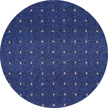 Koberec Kusový koberec Udinese modrý kruh, 57x57 (průměr) kruh, šedá, chodba / předsíň, Condor Carpets - 1 rok na vrácení + DOPRAVA ZDARMA k Vám i zpět